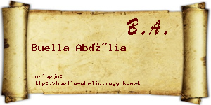 Buella Abélia névjegykártya